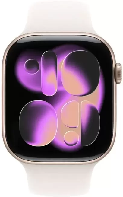 Умные часы Apple Watch Series 11 42 мм (алюминиевый корпус, розовое золото/легкие румяна, спортивный силиконовый ремешок M/L) - фото2