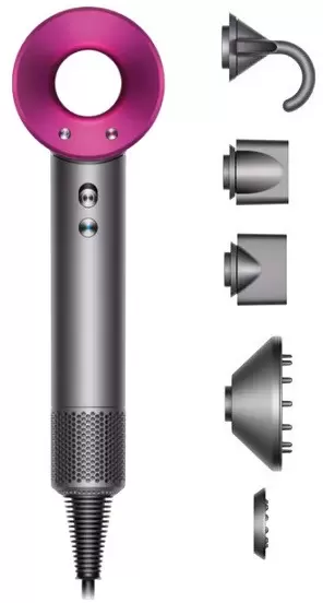 Фен Dyson HD08 Supersonic (никель/фуксия) - фото
